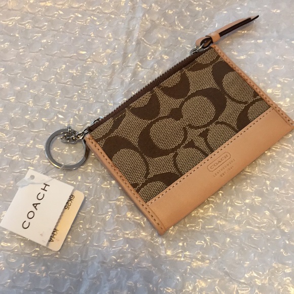 Coach Handbags - New coach keychain wallet signature